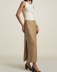 Ana Racer Tank in Viscose Linen