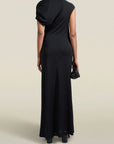 Magda Sleeveless Dress in Midnight Slinky Jersey