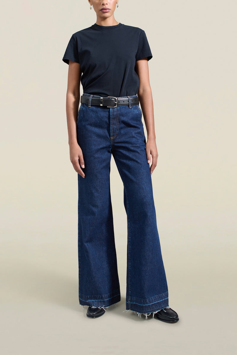 Athena Flare Jean in Raw Enzyme – KALLMEYER