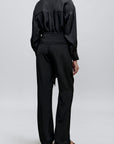 Ulla Tie Trouser in Striped Viscose