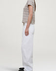 Kenzie T-Shirt in Almond Multi Stripe