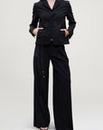 Roxana Low Rise Trouser in Tropical Wool
