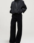 Sadie Windbreaker in Steel Taffeta