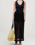 Portia V-Neck Bodysuit in Compact Viscose