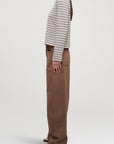 Wynn Long Sleeve in Apricot Multi Stripe