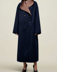 Dorothy Doubleface Coat in Reversible Virgin Wool