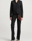 Iman Shrunken Blazer in Tropical Wool