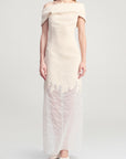 Selima Dress in Bouclé Burnout