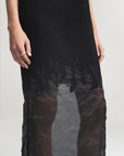 Reed Skirt in Bouclé Burnout