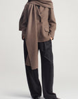 Sablier Scarf Blazer in Cashmere Wool Blend
