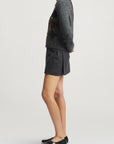Kenna Mini Skirt in Wool Flannel