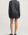 Kenna Mini Skirt in Wool Flannel