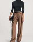 Finn Short Sleeve Turtleneck in Matte Viscose