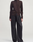 Leona Cardigan in Silk Wool