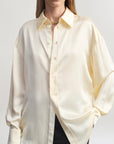 Dani Button Down in Silk Charmeuse