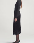 Hurley Skirt in Satin Plisse