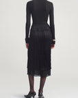 Hurley Skirt in Satin Plisse