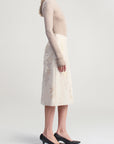 Beck A-line Skirt in Eyelash Jacquard