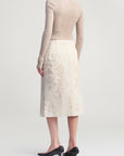 Beck A-line Skirt in Eyelash Jacquard