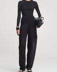 Danika Pant in Satin Plisse
