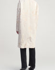 Lucien Car Coat in Eyelash Jacquard