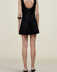 Eloise Mini Dress in Stretch Knit Suiting