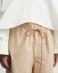 Wesley Drawstring Pant in Vintage Cotton Poplin