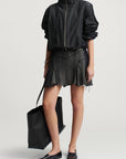 Alyse Mini Skirt in Trapped Poplin