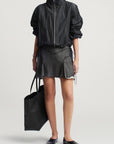 Sadie Windbreaker in Steel Taffeta