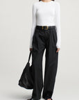 Zana Fitted Long Sleeve in Compact Viscose