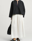 Isolde Full Skirt in Starched Poplin