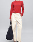 Column Leg Jeans in Cotton Denim