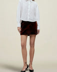 Tegan Button Down in Cotton Poplin