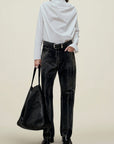 Gabby Tapered Jean in Cotton Denim