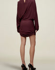 Rickie Ruched Mini Dress in Matte Jersey