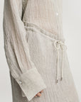 Regina Drawstring Skirt in Linen Gauze