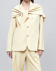 Jamie Scarf Blazer in Viscose Crepe