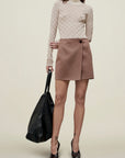 Leni Doubleface Skirt in Reversible Virgin Wool