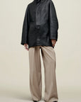 Willow Car Coat in Leather