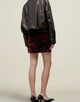 Liam Leather Bomber in Lambskin