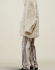 Donna Car Coat in Shearling