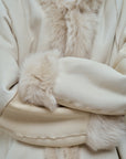 Donna Car Coat in Shearling