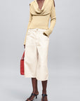 Michele Cowl Neck Sweater in Cotton Nylon
