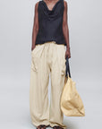Clemence Pant in Waffle Weave