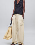 Clemence Pant in Waffle Weave