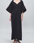 Calla Dress in Black Basket Weave
