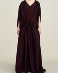 Gillian Drawstring Dress in Trapped Silk