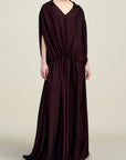 Gillian Drawstring Dress in Trapped Silk