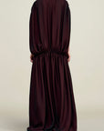 Gillian Drawstring Dress in Trapped Silk