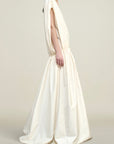 Gillian Drawstring Dress in Cotton Shirting